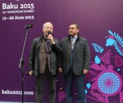 Bakıda Avropa Oyunları ilə bağlı tanınmış rəssamların şousu (FOTO)