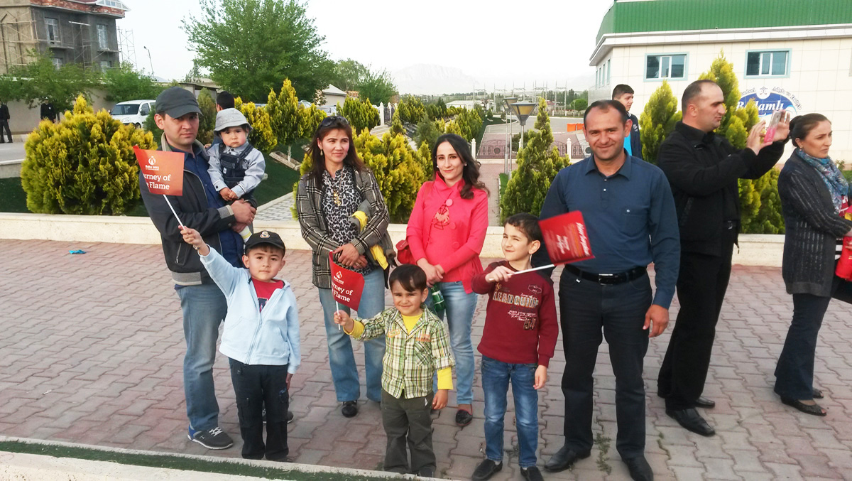I Avropa Oyunlarının alovu Naxçıvanda təmtəraqla qarşılanıb (FOTO)