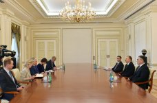 İlham Əliyev Belçika Baş nazirinin müavinini qəbul edib (FOTO)