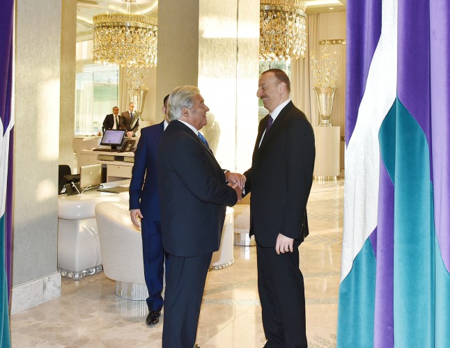 Prezident İlham Əliyevin adından III Qlobal Bakı Forumunun iştirakçılarının şərəfinə ziyafət verilib (FOTO)