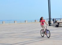 Bakı bulvarı, velosipedlər və Avropa Oyunları (FOTO)