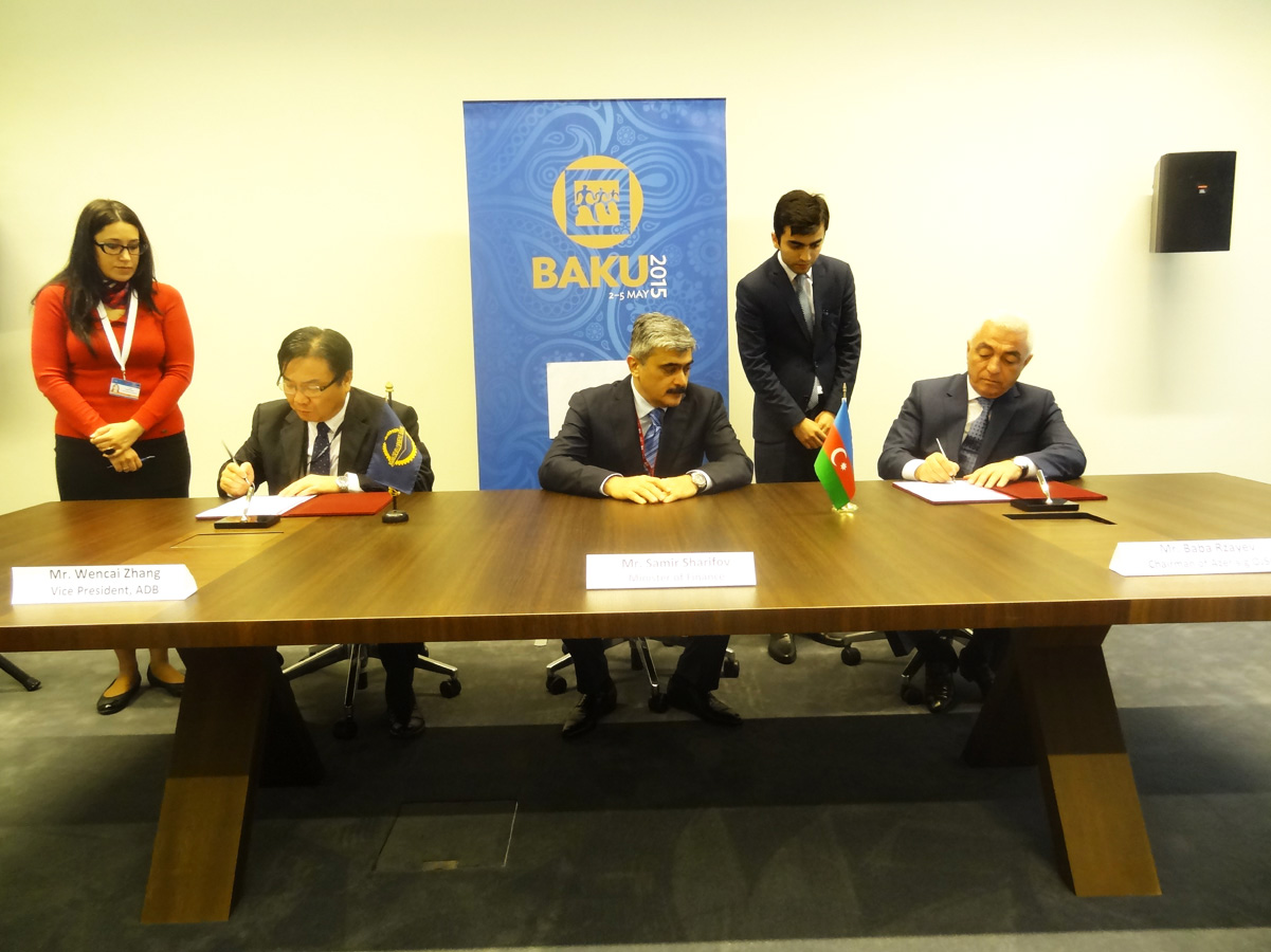 Azərbaycan və Asiya İnkişaf Bankı 1 milyard dollar həcmində saziş imzaladı (ƏLAVƏ OLUNUB) (FOTO)