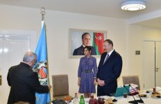 Prezident İlham Əliyev və xanımı yeni inzibati binanın açılışında iştirak ediblər (FOTO)