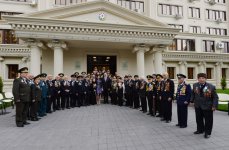 Prezident İlham Əliyev və xanımı yeni inzibati binanın açılışında iştirak ediblər (FOTO)