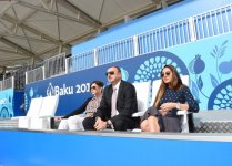 Prezident İlham Əliyev və xanımı Bakıda Avropa Oyunları Parkının açılışında iştirak ediblər (FOTO)