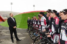 Prezident İlham Əliyev və xanımı Veloparkın açılışında iştirak ediblər (FOTO)