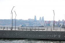 Bakı-2015: Yeni Ağ Şəhər bulvarında gəzinti (FOTO)