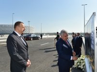 Prezident İlham Əliyev Bakı Olimpiya Stadionu ətrafında inşa olunan yol-nəqliyyat infrastrukturunun açılışında iştirak edib  (FOTO)