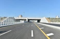 Prezident İlham Əliyev Bakı Olimpiya Stadionu ətrafında inşa olunan yol-nəqliyyat infrastrukturunun açılışında iştirak edib  (FOTO)