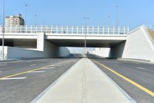 Prezident İlham Əliyev Bakı Olimpiya Stadionu ətrafında inşa olunan yol-nəqliyyat infrastrukturunun açılışında iştirak edib  (FOTO)