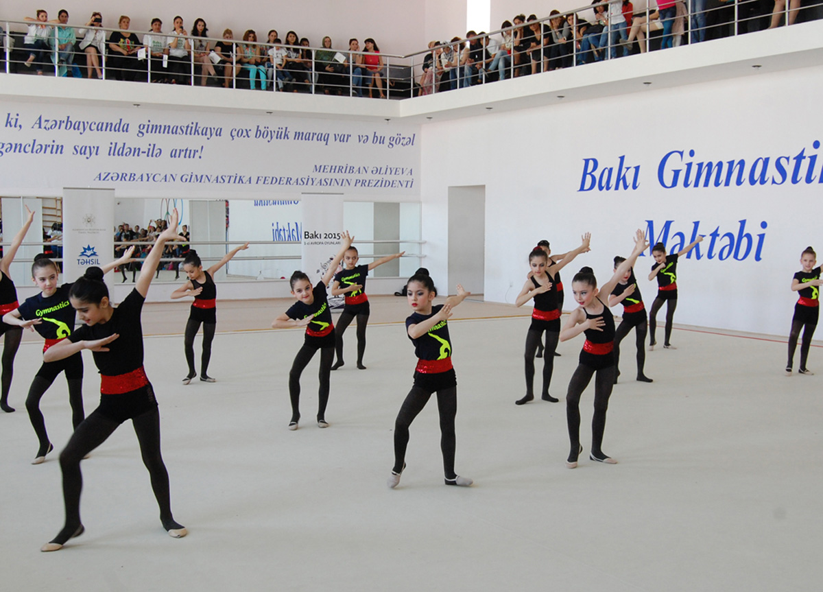 Bədii gimnastika üzrə festival yarışları keçirilib (FOTO)