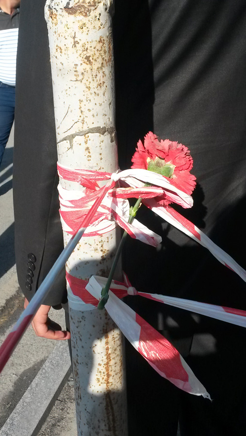 Bakıda yanğın zamanı ölənlər anıldı (FOTO)
