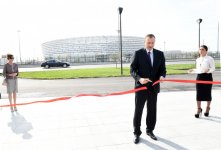 Prezident İlham Əliyev və xanımı Böyükşor bulvarının və parkının açılışında iştirak ediblər (FOTO)