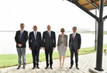 Prezident İlham Əliyev və xanımı Böyükşor bulvarının və parkının açılışında iştirak ediblər (FOTO)