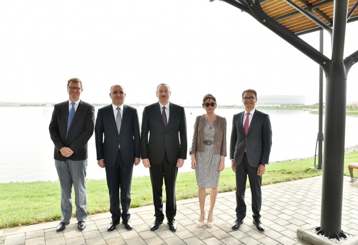 Prezident İlham Əliyev və xanımı Böyükşor bulvarının və parkının açılışında iştirak ediblər (FOTO)