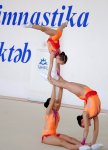 Bakı Gimnastika Məktəbində akrobatika gimnastikası üzrə yarışlar keçirilib (FOTO)
