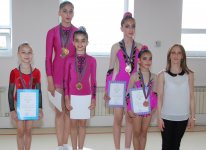 Bakı Gimnastika Məktəbində akrobatika gimnastikası üzrə yarışlar keçirilib (FOTO)