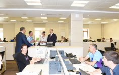 Prezident İlham Əliyev və xanımı I Avropa Oyunları Əməliyyat Komitəsinin baş ofisində yaradılan şəraitlə tanış olublar (FOTO)
