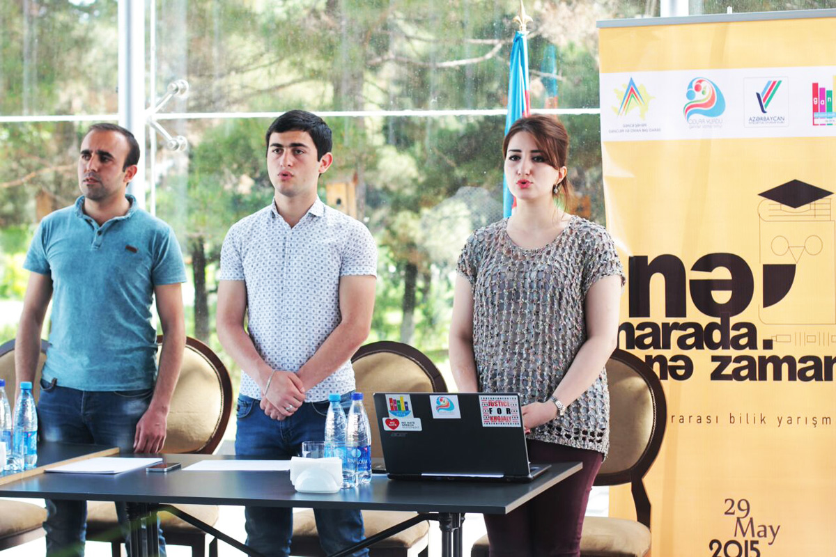 Gəncədə “Nə? Harada? Nə zaman?” turniri keçirilib (FOTO)