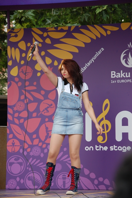 Birinci Avropa Oyunları ərəfəsində Bakıda "İFAM" xalq səhnəsi təşkil olunub (FOTO)