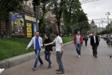 Kiyevdə I Avropa Oyunları ilə bağlı bayram yürüşü və tanıtım keçirildi (FOTO)