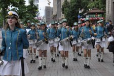Kiyevdə I Avropa Oyunları ilə bağlı bayram yürüşü və tanıtım keçirildi (FOTO)