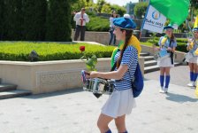 Kiyevdə I Avropa Oyunları ilə bağlı bayram yürüşü və tanıtım keçirildi (FOTO)