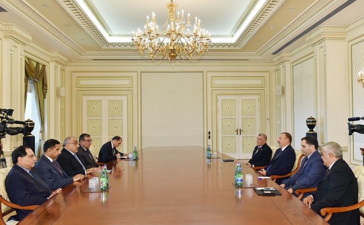 Prezident İlham Əliyev İraqın neft nazirini qəbul edib