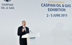 Prezident İlham Əliyev və xanımı Caspian Oil & Gas və Caspian Power sərgilərinin açılış mərasimində iştirak edir (FOTO)