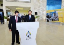 Prezident İlham Əliyev və xanımı Caspian Oil & Gas və Caspian Power sərgilərinin açılış mərasimində iştirak edir (FOTO)