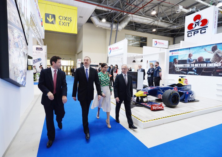 Prezident İlham Əliyev və xanımı Caspian Oil & Gas və Caspian Power sərgilərinin açılış mərasimində iştirak edir (FOTO)