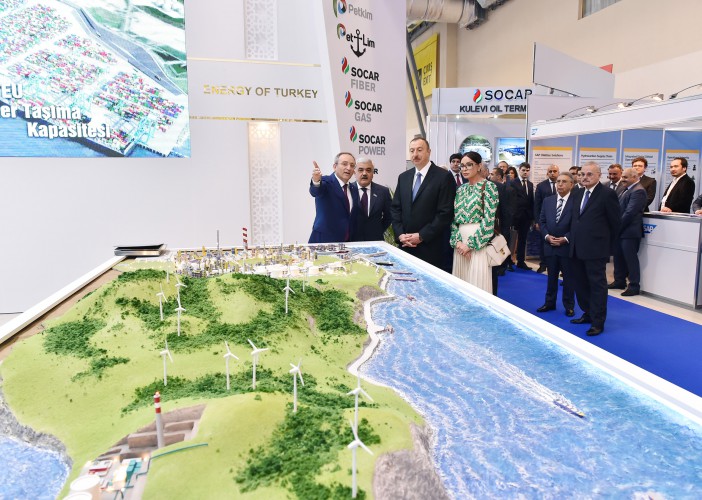 Prezident İlham Əliyev və xanımı Caspian Oil & Gas və Caspian Power sərgilərinin açılış mərasimində iştirak edir (FOTO)