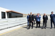 Prezident İlham Əliyev ilk Avropa Oyunları üçün avtobus deposu və təlim mərkəzinin açılışında iştirak edib (FOTO)