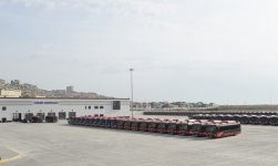 Prezident İlham Əliyev ilk Avropa Oyunları üçün avtobus deposu və təlim mərkəzinin açılışında iştirak edib (FOTO)