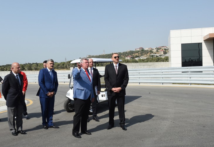 Prezident İlham Əliyev ilk Avropa Oyunları üçün avtobus deposu və təlim mərkəzinin açılışında iştirak edib (FOTO)