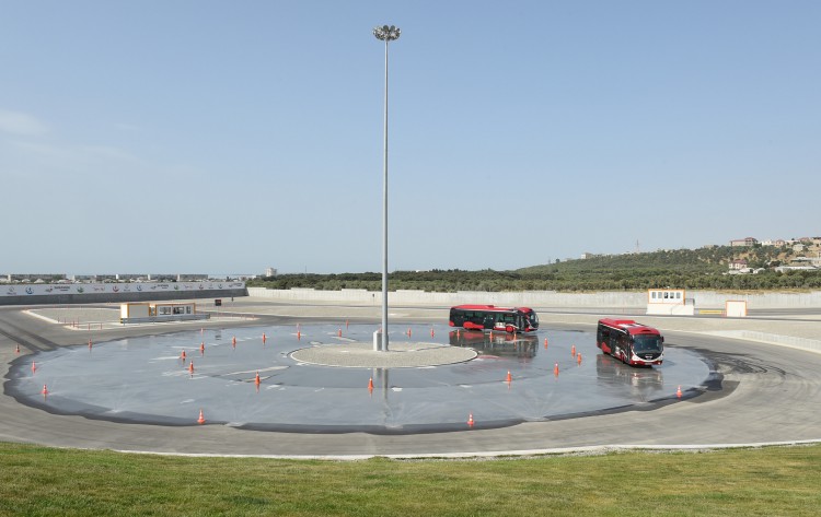 Prezident İlham Əliyev ilk Avropa Oyunları üçün avtobus deposu və təlim mərkəzinin açılışında iştirak edib (FOTO)