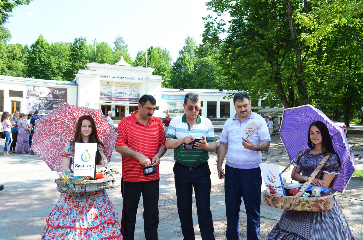 Ukraynanın kurort zonasında I Avropa Oyunları ilə bağlı bayram aksiyası keçirildi (FOTO)
