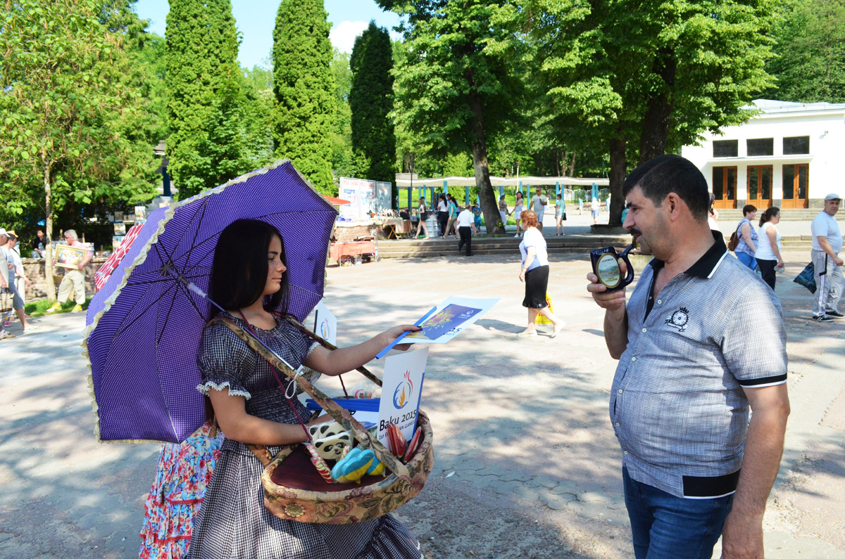 Ukraynanın kurort zonasında I Avropa Oyunları ilə bağlı bayram aksiyası keçirildi (FOTO)