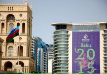 Bakı İlk Avropa Oyunları əhvali-ruhiyyəsində (FOTO)