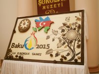 Bakıda dünyanın şokoladdan hazırlanmış 3D rəsmi təqdim edildi (FOTO)