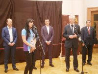 Bakıda dünyanın şokoladdan hazırlanmış 3D rəsmi təqdim edildi (FOTO)