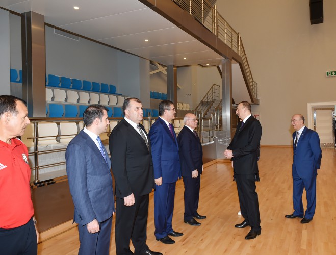 Prezident İlham Əliyev və xanımı Azərbaycan Boks Federasiyasının inzibati binasının və “Qafqaz Baku Sport Hotel”in açılışlarında iştirak ediblər (FOTO)
