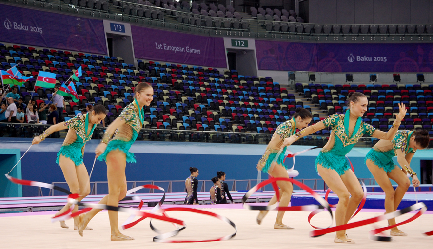 Birinci Avropa Oyunları ərəfəsində gimnastların sonuncu yoxlama məşqləri keçirilib (FOTO)