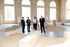 Prezident İlham Əliyev və xanımı Daş salnamə muzeyinin açılışında iştirak ediblər (FOTO)