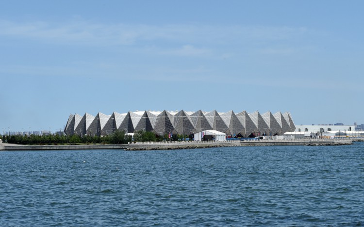 Prezident İlham Əliyev və xanımı Avropa Oyunlarında idman yarışlarının keçiriləcəyi "Baku Crystall Hall"da yaradılan şəraitlə tanış olublar (FOTO)