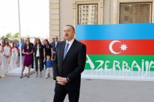 Prezident İlham Əliyev və xanımı Azərbaycanı birinci Avropa Oyunlarında təmsil edəcək idmançılarla görüşüblər (FOTO)