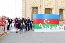 Prezident İlham Əliyev və xanımı Azərbaycanı birinci Avropa Oyunlarında təmsil edəcək idmançılarla görüşüblər (FOTO)