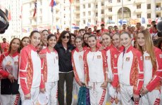 Prezident İlham Əliyev və xanımı Azərbaycanı birinci Avropa Oyunlarında təmsil edəcək idmançılarla görüşüblər (FOTO)