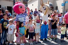 Avropa Oyunlarının məşəlinin İçərişəhər estafeti (FOTO)