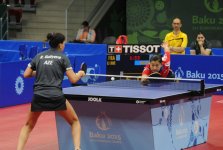 I Avropa Oyunları çərçivəsində qadınlar arasında stolüstü tennis üzrə komanda yarışları başlayıb